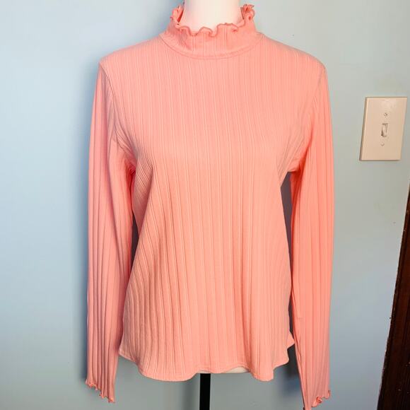 J. Crew Pointelle Knit Turtleneck Size Large - Picture 3 of 9